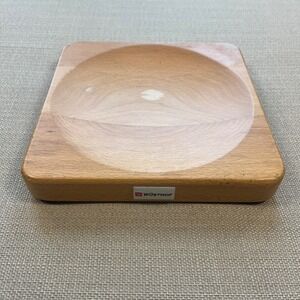 Wusthof Beechwood Herb Mincing Bowl Square Wood Chopping Block 7.5 Inch
